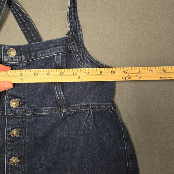 American Eagle Womens Denim Button-Up Tank Top With Crossback Straps Size M - Picture 5 of 10